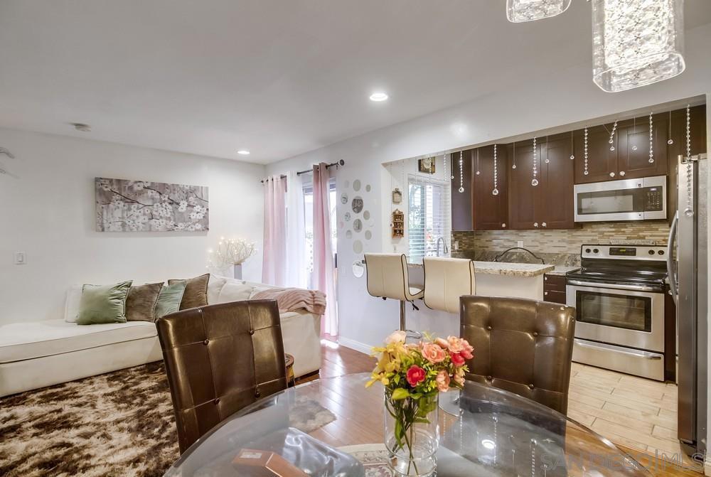 Welcome to this beautiful first-floor corner unit with a large patio at Park Villas South. This unit offers several upgrades, including high-quality cabinets, granite countertops, stainless steel appliances, luxury laminate flooring throughout, and much more. Great floor plan with a den, which could be your second bedroom or an office. This spacious unit has lots of closet space and a pleasant outdoor covered patio with access to the living room and to the primary bedroom. This complex is ideally centrally located in Mission Valley with easy access to major attractions San Diego has to offer, such as the beaches, bay, parks, downtown San Diego, and the international SD airport. Welcome to this beautiful first-floor corner unit with a large patio at Park Villas South. This unit offers several upgrades, including high-quality cabinets, granite countertops, stainless steel appliances, luxury laminate flooring throughout, and much more. Great floor plan with a den, which could be your second bedroom or an office. This spacious unit has lots of closet space and a pleasant outdoor covered patio with access to the living room and to the primary bedroom. This complex is ideally centrally located in Mission Valley with easy access to major attractions San Diego has to offer, such as the beaches, bay, parks, downtown San Diego, and the international SD airport.