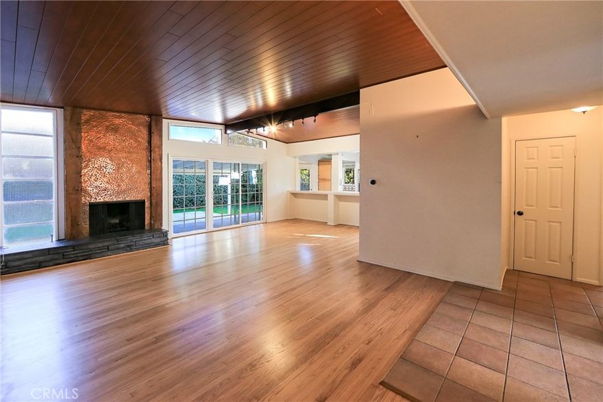 Charming 4BR/2BA home in popular Encino Village Neighborhood. Located in the Encino Elementary School District Boundaries! Owner may consider 1 small dog under 20lbs. Open Floor Plan with Newly Refinished Hardwood Floors, Custom Vaulted Cherry Wood Ceilings and Hammered Copper Fireplace Face. Remodeled Kitchen with Tons of Cabinets, Stainless Appliances, Washer/Dryer, Garden Window and Breakfast Bar. Master Bedroom features a Wall of Closets. 4th Bedroom is separated and makes a Great Office. Glass Sliders open to Covered Patio and Very Private Yard w/Lawn and Mature Landscaping including an Orange Tree. Double Garage with  NEMA 14-50 Outlet for Quick EV Charging. Newer Roof, Copper Plumbing, Dual Pane Vinyl Windows and Central Air & Heat. Walk to Balboa Park for Covered Playground, Tennis and Community Center or take the Bike Paths to Lovely Lake Balboa. Just minutes from 101/405 Freeways, Shopping and Restaurants. Prospective Tenants must have Excellent Credit and Documented Income.