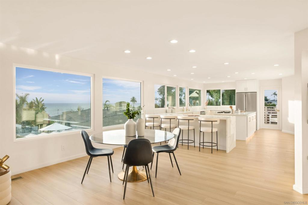 An Exceptionally Rare Coastal Retreat This thoughtfully updated home captures the essence of coastal living with a perfect blend of timeless character and refined comfort. Bathed in natural light and ocean breezes, every space feels warm, inviting, and designed for both everyday living and unforgettable entertaining. The heart of the home is a chef’s gourmet kitchen, featuring a 6-burner top-of-the-line gas stove, stainless steel appliances, a deep farmhouse sink, and generous counter space, ideal for preparing holiday feasts or casual gatherings with friends. Wide-open living areas flow seamlessly to two expansive decks, where ocean views set the stage for morning coffee, sunsets, and year-round enjoyment. The primary suite is a true sanctuary, offering panoramic ocean views, a spa-like bath with soaking tub, and an expansive walk-in closet. Additional upgrades throughout, including new floors, showcase the home’s elevated design. Enjoy this iconic surf spot and walking/running trails just steps from Sunset Cliffs. This residence offers a lifestyle where community, comfort, and the coast come together in one extraordinary home.