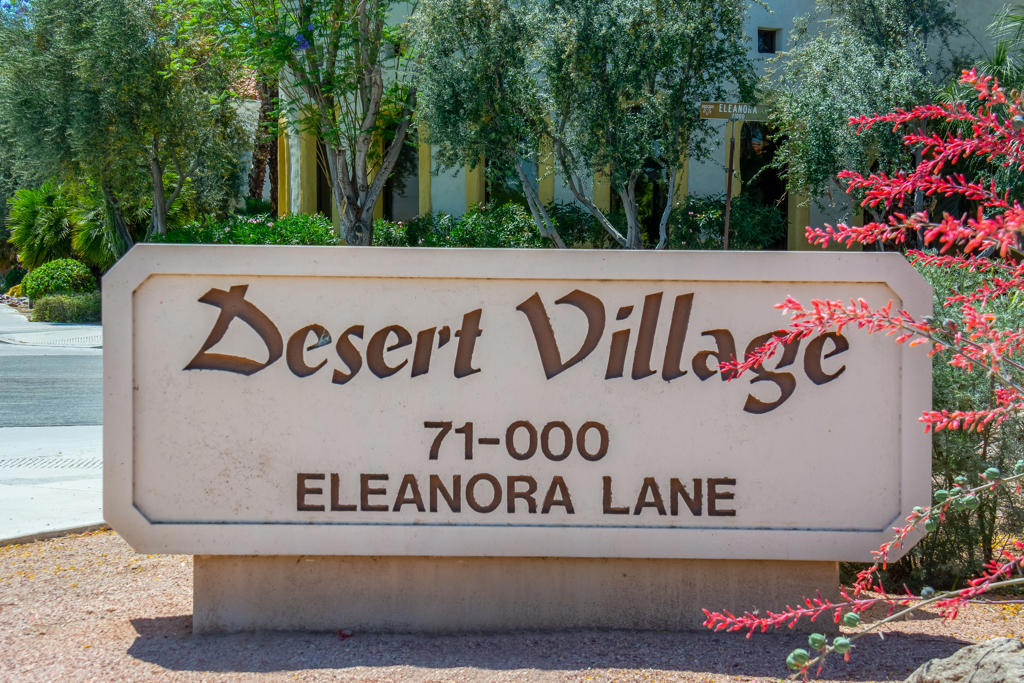 SUMMER/FALL VACATION RENTAL AVAILABLE June to December. Centrally located in the gated community of DESERT VILLAGE in Rancho Mirage. Contemporary, modern bright quality condo. Upgraded furniture, kitchen cabinets, bathroom vanities, shower enclosures, appliances, hardware fixtures, tile floor throughout, window treatments, accessories, lighting, linens, towels, dishes, cutlery, cookware and outdoor courtyard patio. Main floor includes a Great Room Living area, Dining area, full Kitchen, main floor Guest Bedroom with Twin single beds, full Bathroom. Upstairs loft Primary Bedroom with King size bed, Private Bathroom Ensuite, Retreat and Outdoor Private Balcony. Community located within walking distance across the street to OMNI Resort Hotel/Restaurants, and THE RIVER Shopping, Theater, Restaurants and Entertainment Venues. In addition, discover Outdoor Activities; Hiking (Santa Rosa Mountains), Walking/Running/Cycling trails along adjoining Whitewater River Channel. Seasonal Vacation Rental Rates: January-April $3,900 per month, November-December $3,400 per month), May-October $2,600 per month.
