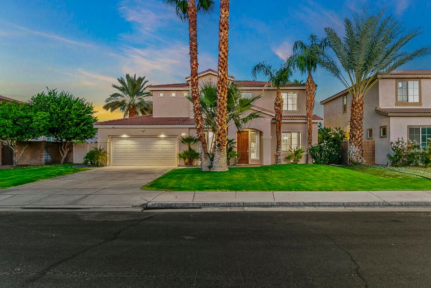 Beautiful Bella Vida Home with Expansion Potential - Walk to Coachella & StagecoachLocated in the highly desirable Bella Vida community of Indio, this spacious 5-bedroom, 3-bath home offers a rare opportunity for homeowners and investors alike. With a flexible floor plan, the property can easily be converted into a 7-bedroom, 4-bath layout, creating exceptional potential for long-term rental income or multi-generational living.Enjoy desert living at its finest with a private pool featuring a saltwater system and recently upgraded pool equipment. A gas line in the southeast corner of the lot is already in place for a future built-in barbecue, while the 8,276 sq. ft. lot provides room for entertaining, relaxing, or expansion. With street parking allowed, the attached garage presents the ideal opportunity for a massive game room conversion. Inside and out, this property provides a blank canvas for anyone ready to get creative.Just a short walk from the world-famous Coachella and Stagecoach music festivals, this home is positioned in an area with strong long-term demand. This home is priced to sell and is perfect for buyers looking to close before year-end and take full advantage of bonus depreciation. With flexible space, lifestyle amenities, and proven future demand, this property offers solid upside potential.
