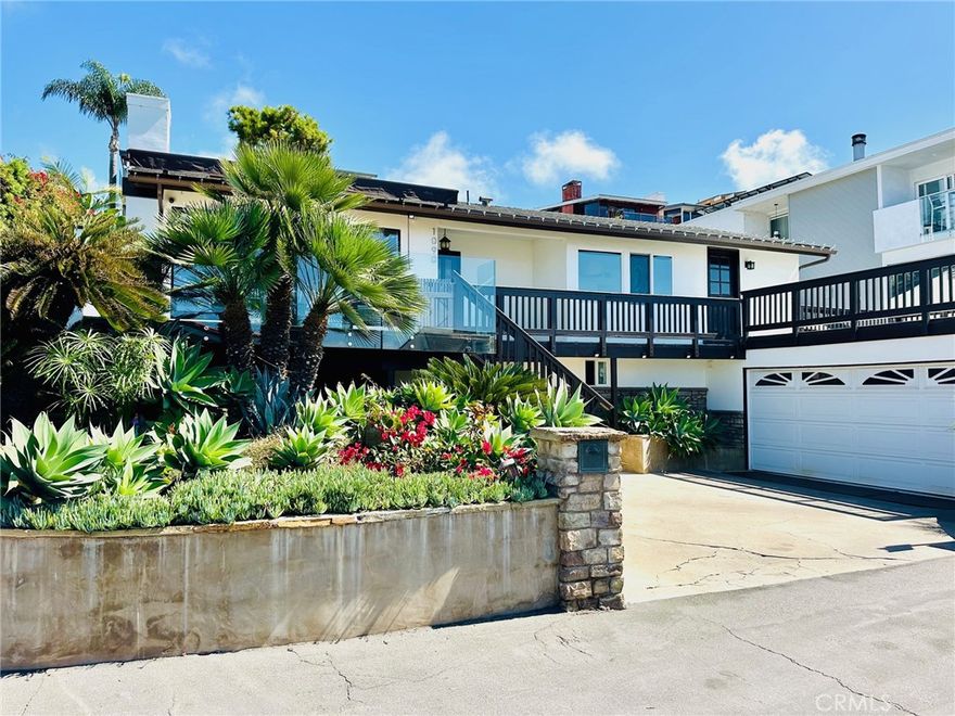 Available October 15, this Arch Beach Heights retreat sits on a rare corner triple lot with sweeping 180-degree ocean views, year-round breezes, and a true sense of space. Tucked away from the beach crowds yet close to all that Laguna has to offer, the neighborhood also features parks, trails, and easy access down the hill. The main house offers 2 bedrooms and 2 bathrooms, complemented by a 1-bedroom, 1-bath Casita with skylights, exposed beams, a natural wood ceiling, kitchenette, and living area — ideal for guests, an office, or creative space. The home captures the best of coastal living with a large front deck overlooking the Pacific and a finished backyard designed for entertaining or relaxing outdoors year-round. Inside, the single-level home offers coastal California ease with Santa Fe-inspired character. Windows and sliding doors bring in abundant natural light and ocean air, while wood and travertine floors, wood accents, and a pueblo-style fireplace add warmth.  A two-car garage, large yard, and the privacy of a corner lot complete this move-in ready lease in one of Laguna’s most sought-after neighborhoods. Professional photos coming soon.