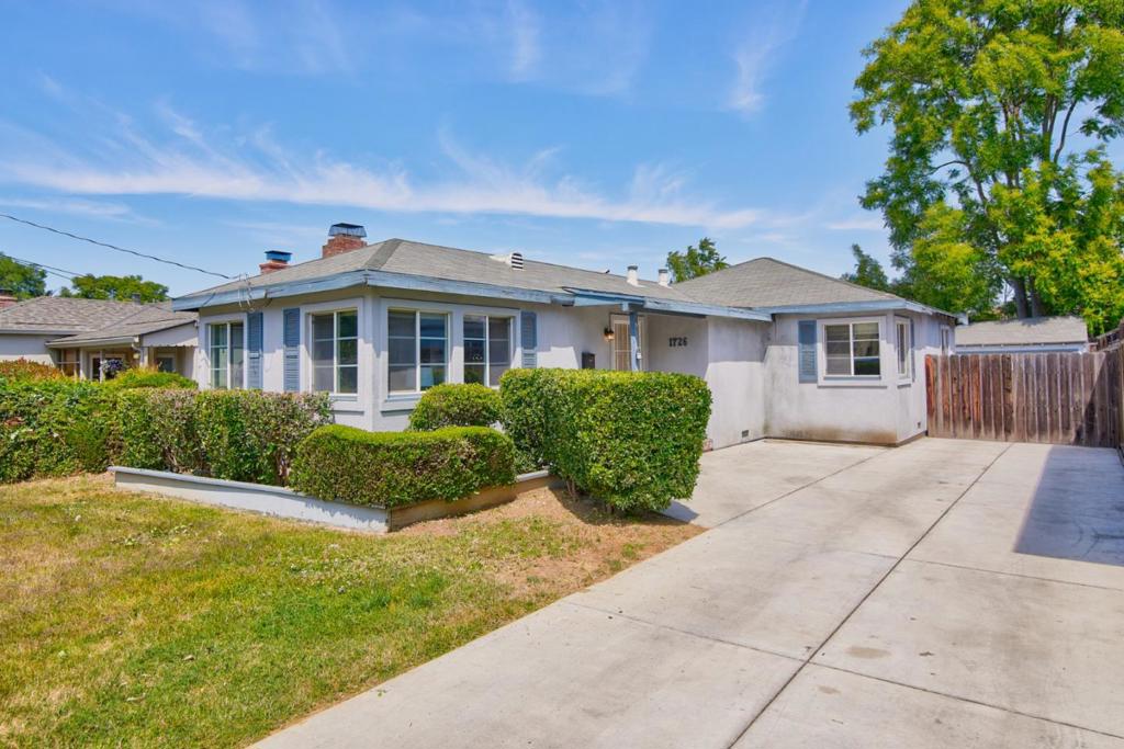 Fantastic cul-de-sac in desirable Willow Glen. House is 1.2 miles from downtown Willow Glen and is in close proximity to proposed downtown tech expansion. Home features fresh interior paint and carpet. Kitchen features laminate flooring with newer oven/range combo. Living Room has plenty of natural afternoon light and features a wood burning fireplace. Main house has 3 bedrooms which are rather large and 2 boast walk in closets. 1 bathroom in the main house. Detached full 2 car garage has an attached bonus room (bedroom 4) with a full bath * Home has a physical 4th bedroom and second bathroom that may not be permitted or warranted. Buyer is advised to investigate to fully satisfy themself before removing contingencies
