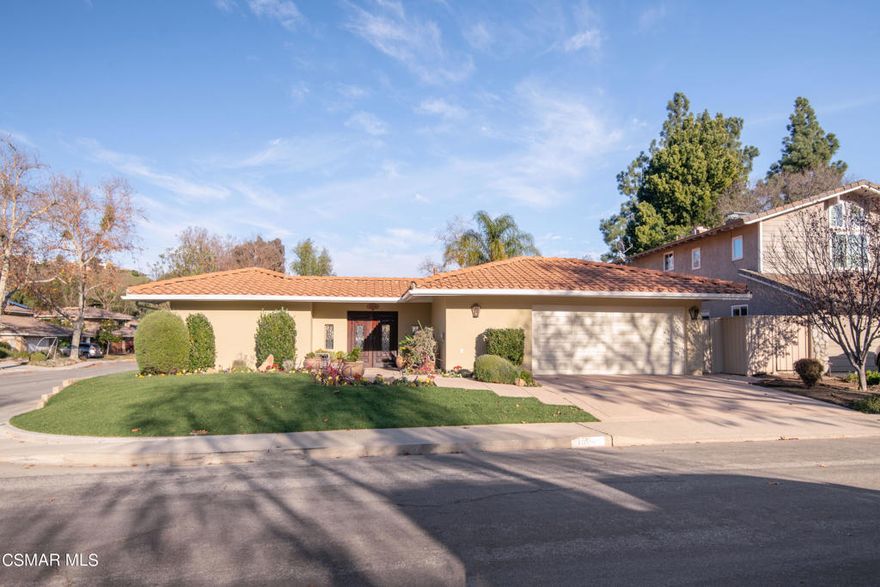 Single story beauty located in Westlake Village's Foxmoor community. Unbelievably remodeled from the exterior smooth stucco, remarkable landscape and hardscape, and gorgeous interior. This unique rental property features a wonderful courtyard. Beautiful travertine flooring in the entry, kitchen, and bathrooms. Plantation shutters, crown molding, mirrored closet drawers, and tiled roof. Laundry room with storage and sink. Includes refrigerator, washer, and dryer.
