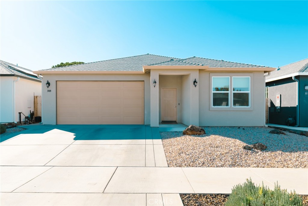 This is THE ONE you have been waiting for! Two years new and still immaculate! In a quiet and super friendly neighborhood in north Chico!
During the construction process, the Owner had a multitude of upgrades added to his home! They include porcelain floor tiles throughout, 2X6 framing with extra interior wall insulation, upgraded cabinetry with soft close hinges throughout, upgraded granite and kitchen sink! Glass tile master shower, owned solar, and a 220V outlet in the garage- EV ready! Original blue prints are available!
You will not want to miss this darling 'move-in ready' home!