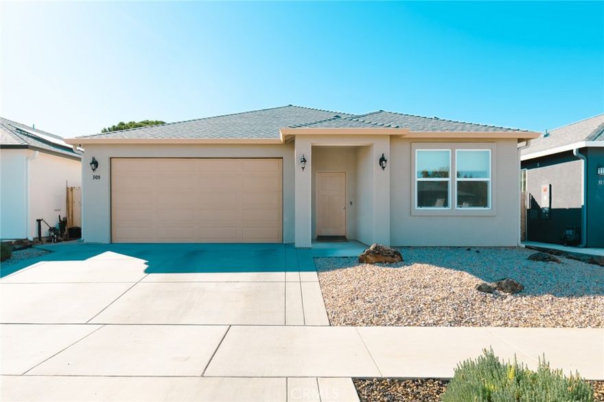 This is THE ONE you have been waiting for!  Two years new and still immaculate! In a quiet and super friendly neighborhood in north Chico!

During the construction process, the Owner had a multitude of upgrades added to his home! They include porcelain floor tiles throughout, 2X6 framing with extra interior wall insulation, upgraded cabinetry with soft close hinges throughout, upgraded granite and kitchen sink! Glass tile master shower, owned solar, and a 220V outlet in the garage- EV ready! Original blue prints are available!

You will not want to miss this darling 'move-in ready' home!