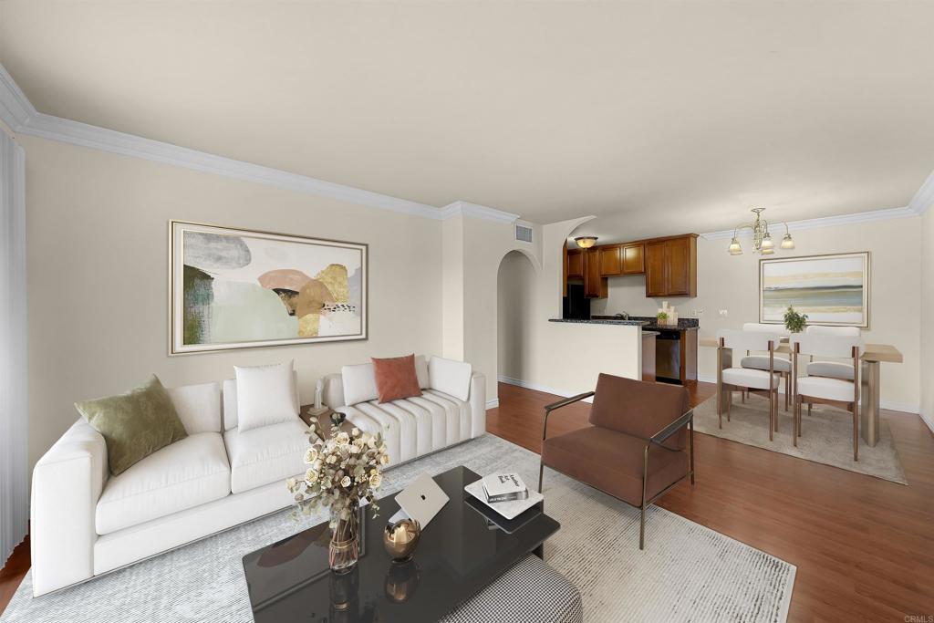 I'm not kidding, you better run to see this spacious 1 bedroom downstairs condo with 655 sqft. that is move-in condition now! The location is conveniently located with a short distance to Imperial Beach and Coronado beaches with just 2 min. to Highway 5 and less than 4 min to the border. Nice flooring, SS appliance with AC unit. Master bedroom has walk-in closet, washer and dryer included. Pool, jacuzzi, clubhouse, BBQ area, playground. This is a gated secured complex with a covered carport with off-street parking for guest. Refrigerator, washer/dryer convey. VA approved.