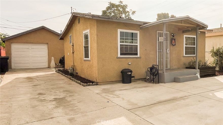 Realize your dreams of homeownership with this well-appointed single family home in the Green Meadows neighborhood! Perfect for first-time homebuyers at a very appealing price point!
The open layout kitchen and living room encourages family nights and cozy entertaining, but the real star of this home is the backyard: thoughtfully redone with brand new fencing, grass, and an above-ground pool with a custom wooden entry platform for those hot summer days!
Enjoy a sense of security with a solar-powered security gate, as well as 4+ parking spots available on the property. The detached single car garage is perfect for additional parking, storage, or potential for conversion to an ADU.
This home is ripe with potential for the new owner. Come see it and make it yours today!