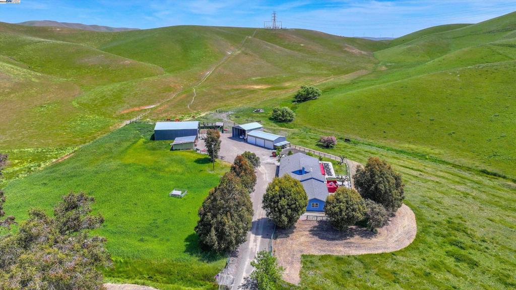 Tucked away in the rolling hills of Livermore, just 12 minutes from the charm of downtown and only 5 minutes from everyday conveniences like Costco, lies a rare opportunity to own your very own slice of country paradise. This one-of-a-kind 3 bedroom, 2 bathroom home sits on 35 acres with 12 flat, fully usable acres, ready to bring your dreams to life. Whether you’re envisioning a peaceful homestead, a family compound, or room to roam with your horses and animals, this property has the space and the setup to make it happen. Step inside the home and you’ll immediately notice the fresh updates, new stucco, crisp paint, updated plumbing, and modern LED lighting throughout, designed for both comfort and style. Multiple outbuildings are already in place and powered, offering endless flexibility for work, storage, hobbies, or guest quarters. There’s even a car lift included, perfect for any auto enthusiast. Outdoors, the land truly shines. The private well pumps 20 gallons per minute of some of the cleanest water in the canyon, ideal for creating a thriving garden, starting a vineyard, or supporting livestock. And with existing cattle stalls, horse potential, and open skies, your rural dream is closer than you think. This isn’t just a home, it’s a lifestyle, full of possibility!