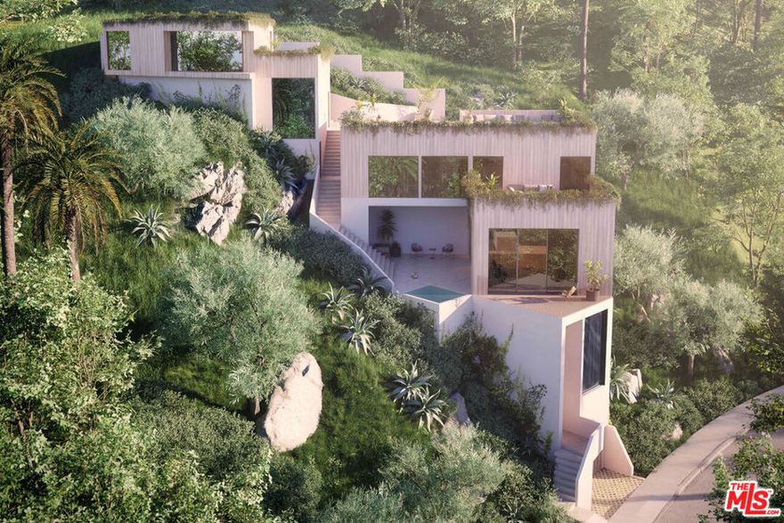 A rare opportunity to create something spectacular in a sought-after Silver Lake enclave; this expansive 7,030 SF vacant lot enjoys a serene hillside setting with views toward the San Gabriel Mountains. The sale includes architectural plans for a home that is just over 4,200 sq ft, plus a civil plan, soils report, and structural report package, with permits close to RTI. The envisioned home would include an expansive deck, an attached 2-car garage accessible by elevator, a detached ADU, and a plunge pool. Zoned LAR2, this is an incredible canvas to bring your vision to life, moments from Silver Lake Reservoir and Meadow, Salazar, LAMILL Coffee, L&E Oyster Bar, Whole Foods Market, and more.