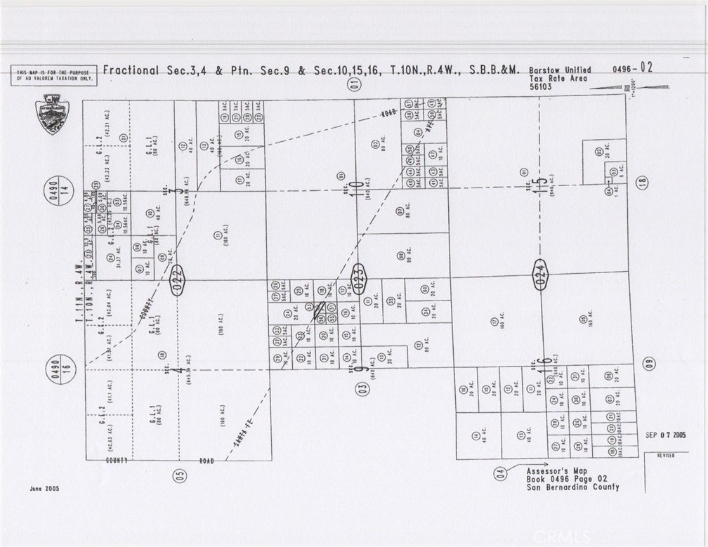 There is not an address associated with this parcel. What is reflected is the Parcel# 0496-023-51-0000 which is +/-2.5 Acres. Located in Unincorporated San Bernardino County in the area of Lockhart. Zoning is RL. This property is remote. South of nearby Santa Fe Ave.