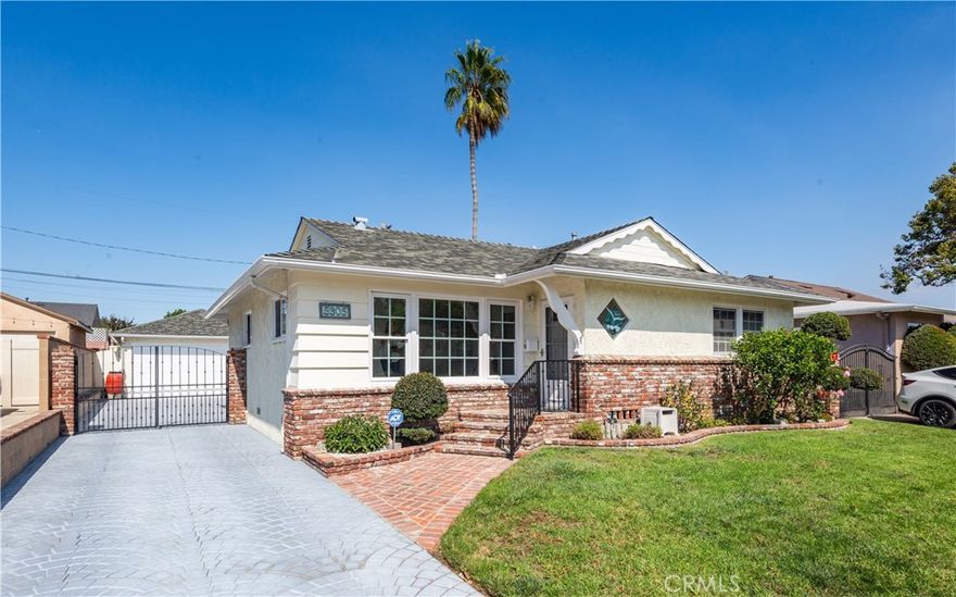 Nestled in the heart of West Torrance, this charming home offers a thoughtfully designed, versatile floor plan, featuring ample living spaces, 3 bedrooms, and 3 bathrooms. Upon entry, you're welcomed by formal living and dining areas. An elegant French door room divider provides privacy when desired and opens seamlessly to connect with the large family room, convenient for both intimate and larger gatherings. The spacious family room boasts a fireplace and a large sliding door that floods the space with natural light. The kitchen is a highlight, with a breakfast bar that opens to the family room, and a convenient entrance to the side yard/driveway. The front bedroom includes a beautifully remodeled ensuite bathroom with a new vanity and shower enclosure. In the rear, the primary suite offers an updated ensuite bathroom and a walk-in closet, ensuring comfort and privacy. The lush private rear yard, including a large patio and multiple fruit trees, is perfect for entertaining or unwinding. The home has recently been updated with new waterproof vinyl flooring, fresh paint, new modern light fixtures, recessed lighting, and new fixtures and fittings. Detached 2-car garage. Located in a prime neighborhood, this residence is surrounded by coveted Torrance schools - West High, Victor Elementary, and Bert Lynn Middle, offering superb educational opportunities. Enjoy easy access to parks, shopping, dining, entertainment, and just a short bike ride to the local beaches. Convenient freeway access for commuters. Discover the best of West Torrance in this exceptional home. Don’t miss the opportunity to make it yours today!