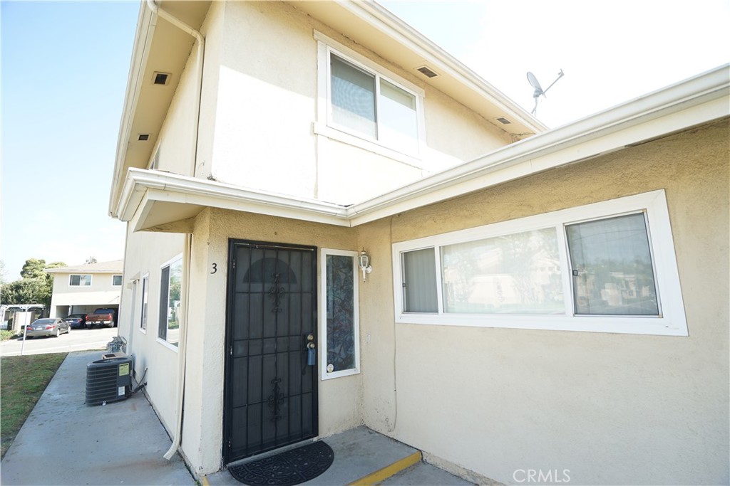 Cozy 2 story townhouse with 2 bedrooms / 1 bath / 1 carport & 1 tandem parking space; Open & airy floor plan; Functional remodel kitchen with newer granite counter top & cabinet; Newer A/C system; Newly installed laminated wood floor & double panel windows; Refrigerator, Microwave, Dining Set included; Markets, restaurants, shopping plaza, pharmacy, gas station, banks, and bus stops are nearby; Easy access to 60 freeway, Fullerton Road.
