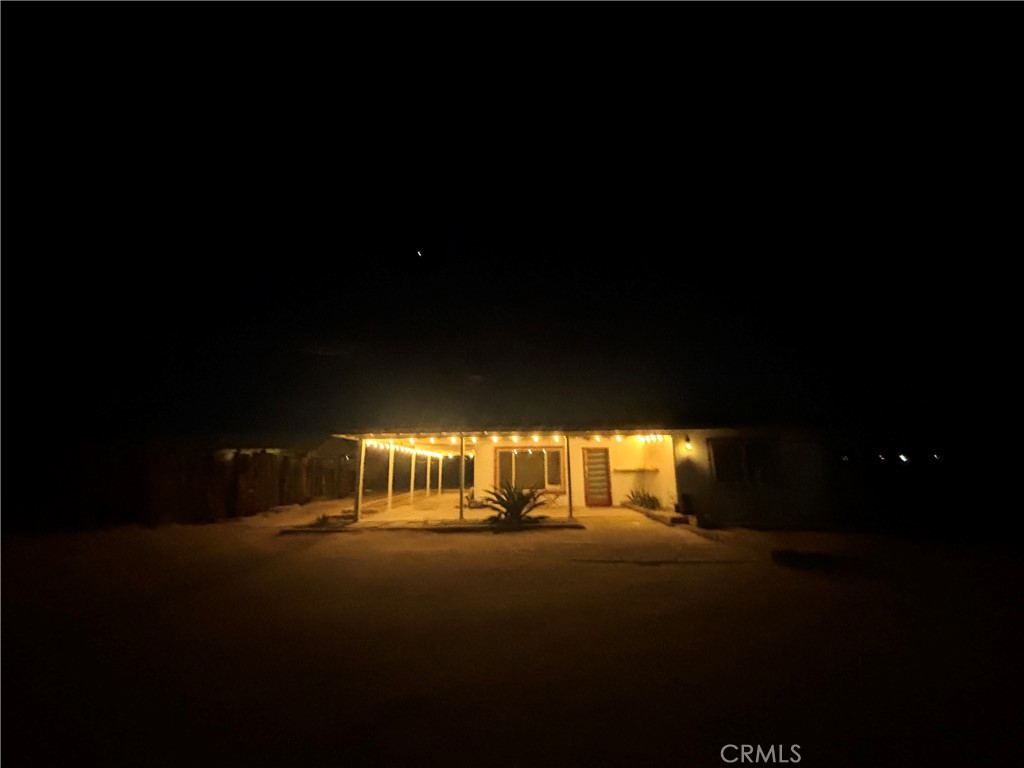 Cozy little home on 5 acres! Thats 2 separate parcels! Wonderful Mountain View’s and lots of space for you to bring your own desert dreams to life!
New roof , new mini split a/c cooling and heating units, septic tank is only a few years old and new electric panel. Ceiling's have also been lifted for an open feel. You can chose to live off grid with the fully charged inverter in the solar closet. You'll find concrete floors under the existing flooring.
Imagine a comfy fire pit to gather around and stargaze nightly! Bring in an RV, tent or tiny home for extra bedrooms and more room to invite guests and family! You are close to all the charming cafes and live music venues such as The Palms and the Joshua Tree Saloon! Art Queen and the World Famous Crochet Museum are just down the highway a few miles! Both National Park entrances are close by. Call your favorite realtor today for a private showing!