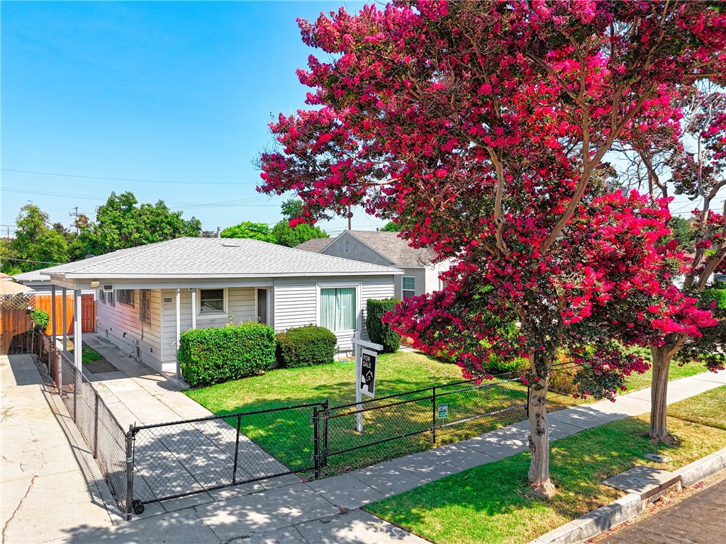 Great Opportunity to Own a 3 Bedroom, 2 Bath Home in a Central Location convenient to Downtown Alhambra and Downtown LA and everything that these two Areas have to Offer! Enter the Spacious Living Room with Large Picture Window overlooking the Fenced Front Yard; on to the Dining Area which is currently used as a TV Room. The Kitchen has Plenty of Counter and Cabinet Space for the Chef in All of Us! There is a Laundry Area and Full Bath in the Hallway which Leads to all Three Bedrooms and the Back Bedroom has an en-suite 3/4 Bath. The Driveway will Hold Several Cars and the Porte Cochere Offers Convenient Shading while Parked there. The Fenced Back Yard Offers a Lot of Potential for Fun as well as a Double Detached Garage which itself Offers Possibilities - Think ADU, perhaps?! The Roof is only about 2 Years Old and the Dual Pane Windows and Central Air Conditioning/Forced Air Heat Add to the Comfort of this Home. This Property Needs Just Enough Cosmetic Work to Easily Add Equity ... Remove the Carpet to Expose the Hardwood Floors to Start! Come Take a Look and See How You Can Make this One Yours!