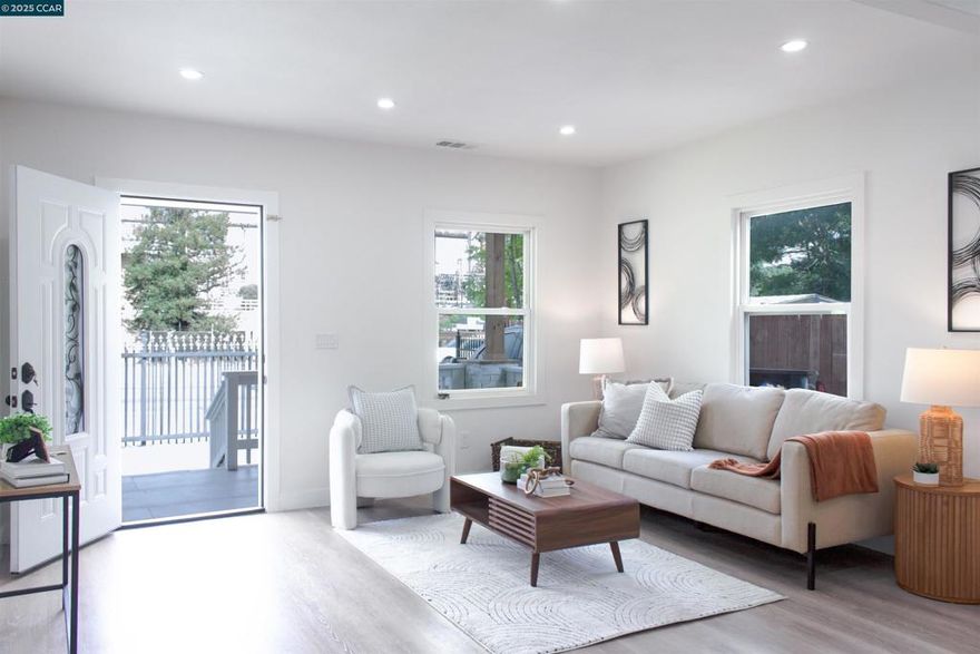 This charming single-story, newly remodeled home features 3 bedrooms, 2 bathrooms, and 940 sqft of well-designed living space.  Step inside to a bright and inviting layout with an open living area that seamlessly flows through the kitchen. The primary suite offers its own private bath, while two additional bedrooms provide flexibility for family, guests, or a home office.  The property is secured by a private gate and offers excellent outdoor living. Enjoy a spacious backyard complete with a gazebo for entertaining, and sheds for storage/workshop.  Centrally located near shopping, dining, schools, and freeway access, this home combines comfort, privacy, and accessibility. Open-house Sunday 10/12, 1-4pm!