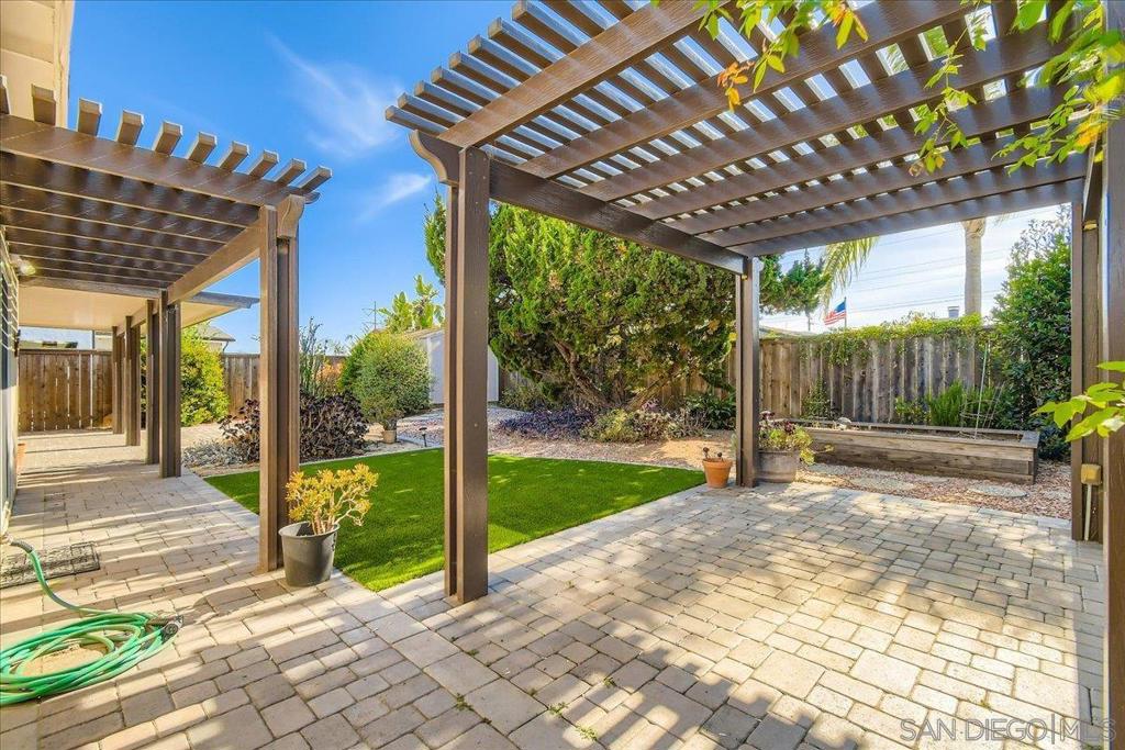 Welcome to this wonderful retreat in the heart of SD! Perfectly situated near the best shopping, dining, and entertainment our vibrant city has to offer, this home is ready to become your sanctuary. The home has a newer remodeled kitchen & bath & expansive living & family rooms providing a seamless flow for sophisticated gatherings or intimate family moments. Custom built-ins, dual-pane windows & sky lights infuse the home w/abundant natural light while offering comfort & style. Outside, your private resort-style backyard awaits — complete with an inviting aluminum pergola that creates the ultimate setting for luxurious outdoor entertaining or peaceful relaxation. This is more than a home — it’s an opportunity to live the lifestyle you deserve.