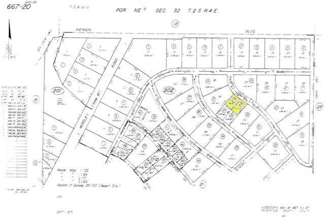 Two Adjacent Lots on Falcon Drive - Build Your Desert Dream!Opportunity knocks with these two flat lots on Falcon Drive in Desert Hot Springs, CA! Located in Riverside County, these parcels (APNs 667-202-027 and 667-202-028) offer a combined 0.55 acres (0.28 acres and 0.27 acres) of buildable space.With flat terrain and a location just minutes from amenities, these lots are ideal for a custom home, investment, or desert retreat. Desert Hot Springs is famous for its stunning mountain views, relaxing hot mineral springs, and proximity to Palm Springs.Highlights:Two adjacent lots with development potential.Flat topography for easier building.Enjoy desert beauty and serene surroundings.Please verify zoning, utilities, and allowable uses with Riverside County and the City of Desert Hot Springs. Agent does not have reports or additional property details.Don't miss this chance to create your vision in a sought-after location! ****No soils reports, surveys, etc., have been done. Buyer and buyer's agent to verify all information with the city or county for allowable uses and requirements and rely on their own investigations. **Buyer responsible for checking zoning, utilities, permits and exact property boundaries. **** Please submit all offers with proof of funds to steve@scwelty.com