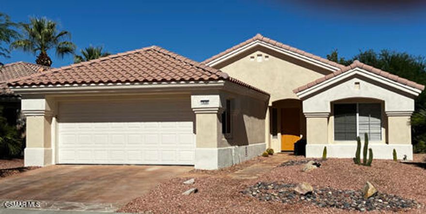 Long Term. Unfurnished. Private yard. Location,location,location, in-between both club houses. Updated designer 2 bd.2 ba.in Del Webb 55+. Light and bright home. The open modern chef's kitchen with high grade stainless steel appliances and overhead skylight is perfect for entertaining. The bedrooms and baths are separated one at each end of the house. The spacious primary bedroom with en suite leads out into the tranquil private back yard. En suite has dual sinks with custom built-in's. There is plenty of storage in this lovely home. Freshly painted inside and out, new carpet, new A/C, furnace, and new hot water heater. Many upgrades through-out. Convenient indoor laundry. Enjoy your morning coffee on the spacious patio. Custom garage is carpeted with built-in storage. This home is immaculate. Enjoy all the amenities Del Webb has to offer. Absolutely no pets. No smoking. Must be 55 or older.