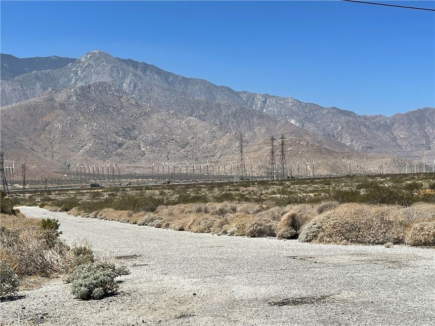 Discover the perfect opportunity to build your dream home on this spacious parcel in Whitewater, Ca.  This property features a water hookup already in place, electric available in the street, and an active permit for a manufactured home and ADU, offering fantastic flexibility for multi-generational living or rental income.  Enjoy breathtaking panoramic views of the surrounding mountains and desert landscape. providing a peaceful, scenic backdrop year-round.  Ideally located close to Cabazon Outlets, and just minutes from Palm Springs, with easy access to nearby highways.  This lot is ready for your vision-whether you're planning a primary residence, a weekend retreat, or an investment property.