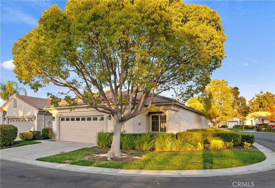 You will love the CORNER LOCATION of this popular single-story home in The Colony, one of SoCal's best GATED SENIOR COMMUNITIES.  Inviting landscaping welcomes you to this very private location with only one neighbor.  This popular plan features the possibility of 2 PRIMARY SUITES.   There is an open concept great room for living / dining and a sliding door with plantation shutters leads to the patio.  The well-designed kitchen offers bar seating & a new stainless steel oven/microwave.    The primary suite features a large bedroom with a walk-in closet, a sumptuous bath with dual sinks, soaking tub and a large shower.  Bedroom 2 is oversized with plenty of room for a bedroom set plus a sitting area or desk and has direct access to the guest bath, making it ideal for a second primary bedroom.  Bedroom 3 is a den/office with no closet.  Your inviting oasis patio with a built-in BBQ, waterfall, stone planters and lush landscaping creates a peaceful backdrop for outdoor relaxation. The indoor laundry has a convenient sink, lots of cabinets and the washer & dryer are included.   The garage offers ample storage with lots of built-in cabinets and room for 2 cars + a golf cart.
Nestled on a quiet interior street in The Colony, a vibrant 55+ GATED COMMUNITY, this home grants access to a RESORT STYLE CLUBHOUSE with an array of amenities for an unparalleled lifestyle.  You will love the year-round pool, 2 spas, lighted pickle ball/paddle tennis and tennis courts. You can enjoy the gym, library, ping pong, billiards, hair/nail salon. There are groups & activities for all interests with an auditorium for shows, dances, banquets, concerts, movies, bingo & parties for all occasions. A privately owned 18-hole golf course is inside the gate. The HOA waters & maintains all front landscaping. Guard gated entry and 24-hour security patrol give you peace of mind.  In the safe city of Murrieta, you are close to stores, restaurants, medical, casinos and wineries. Enhance your retirement years with the friendly neighbors and sense of community as you enjoy TRUE RESORT STYLE SENIOR LIVING in The Colony.