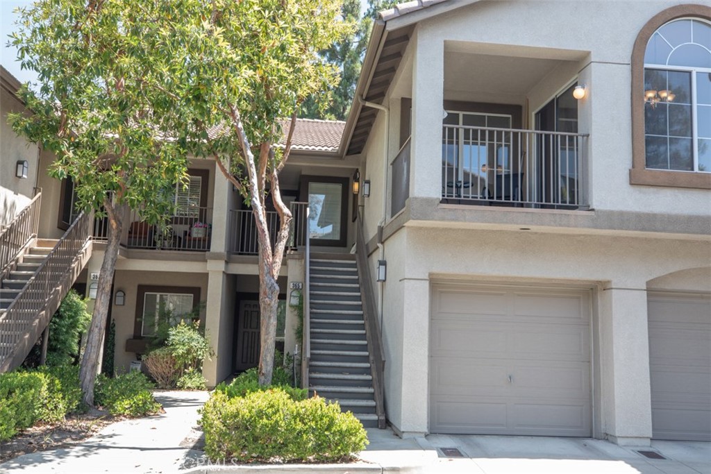 Luxury one story two bedroom 2 bath condo inside a private gated Salerno community of Foothill Ranch. Large windows allow for an abundance of natural light. New paint, baseboards and wood-look porcelain tile flooring throughout, no carpet. New Quartz kitchen counters, sink, fixtures, backsplash and black stainless appliances. New quartz bathroom counters and fixtures. New LED lighting throughout. New toilets and all angle stops new, Deck for indoor/outdoor dining. Fireplace redone. Indoor laundry room. Single car garage included, below primary bedroom. Amenities include a pool and spa with bbq. Parks close by. Easy access to the 5 & 405 fwys, 241 Toll Road, and minutes away from the Foothill Ranch Shopping Center, Irvine Spectrum, Great Park, and hiking/biking trails. Upstairs unit has no unit below, only garages. HOA maintains streets, staircase, decks & landings, roof, & exterior paint.