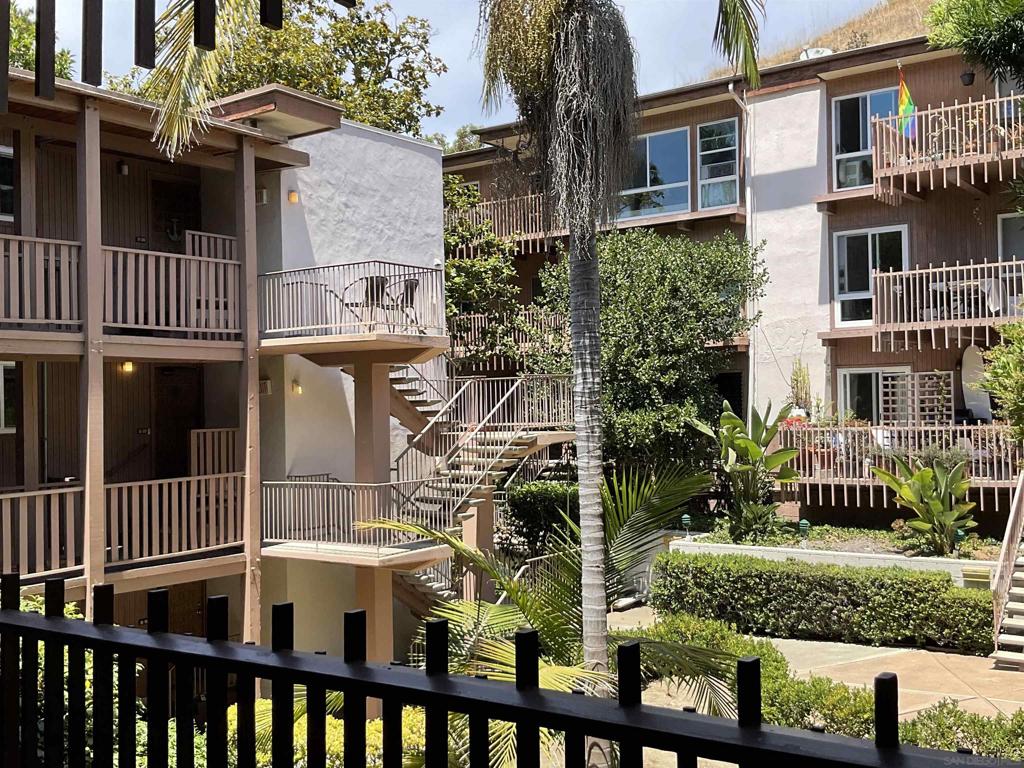 Rarely available 1-bedroom condo with a versatile bonus room, —perfect for a home office or guest space. The floor plan features one full bath plus a permitted 1/2 guest bathroom. Situated less than a mile from La Jolla Shores Beach and minutes to the Village, UCSD, Torrey Pines Golf Course, shops and restaurants. Recently updated throughout: Remodeled kitchen with new cabinetry, brand new granite countertops and top-of-the-line stainless-steel appliances. New flooring and a sound-proof window in the bonus room/office. Convenient in-unit washer/dryer in its own closet. The condo faces a beautifully quiet courtyard, so there’s no traffic noise from Torrey Pines Road. A large private balcony off the living room has been professionally inspected under SB 326 and certified in excellent. Move-in ready and perfectly located to enjoy the best of La Jolla.
