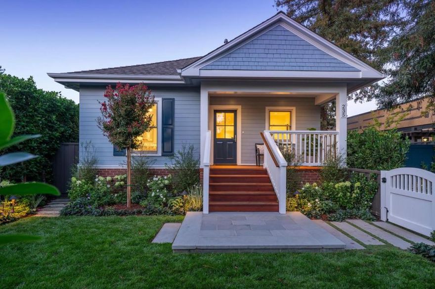 Welcome to this beautifully remodeled Palo Alto property offering 3 bedrooms and 3.5 bathrooms in the main home, each with its own en-suite bath. The open layout is filled with natural light and features high-end appliances throughout. A lower-level bonus room provides flexible space for an office, gym, or playroom. The property also includes a separate building with an attached garage perfect for a private office, art studio, fitness space, or car storage. Mature landscaping creates a serene and private setting, with locking gates. This versatile property combines modern updates with thoughtful design, offering both comfort and flexibility in a prime location.