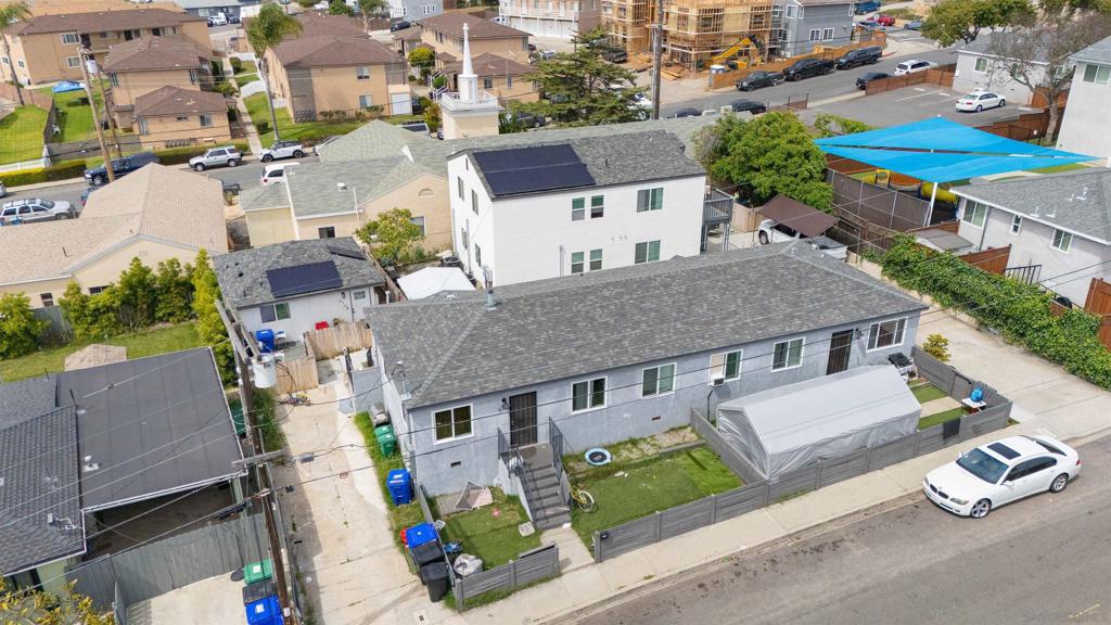 5 unit turnkey property in Linda Vista neighborhood of San Diego, close to USD, Mission Valley, Downtown and Pacific and Ocean Beach. A desirable and convenient location that will continue to attract a strong tenant base. The property consists of a front duplex with (2) 3 bed 1 bath units which were fully remodeled in 2021. (2) 2 bed 2 bath ADU units built from the ground up and completed in 2023 and (1) 1 bed 1 bath ADU unit that was also completed in 2023. None of the units have any rental or income deed restrictions. All of the units were designed with designer upgrades, the upstairs rear unit has ocean views from the main bedroom. The rear units have in unit laundry and all units have upgraded stainless steel appliances along with LVP flooring, new windows, HVAC and the rear units have paid off solar. This property is an incredible opportunity for long term asset appreciation in a central San Diego location.