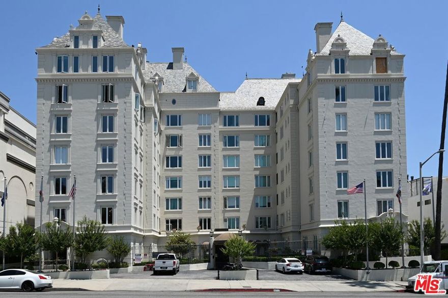 Fully furnished two-bedroom, two-bath luxury condo in desirable Granville Towers. All you need to bring are your personal belongings as this sun-drenched unit features designer furnishings, luxury linens, and a fully equipped chef's kitchen. The main bedroom features an oversized bathroom with a dramatic tub, a walk-in shower, and his and hers vanities. The second bedroom is also en-suite with an oversized shower. Jaw-dropping south, west, and north views from nearly every room. Formal dining room, spacious living room as well as a bonus room which can be used as a closet or small home office. A+ location with Chateau Marmont, Bristol Farms, Trader Joe's, restaurants and so much more just moments away. The building features a doorman, a gorgeous Parisian garden with a BBQ, and a gated dog run. One parking space is included. Also available short term with all utilities included with a three-month minimum - price will be determined by dates.