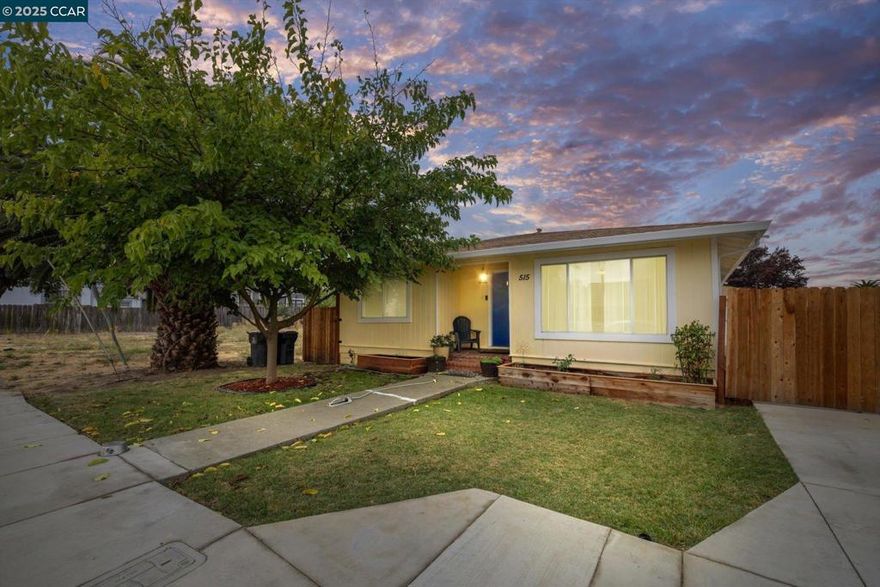 *Price improvement* This 1959 spacious Bungalow is loaded with charm, from it's separate master with a private bath. Two generously sized guest rooms, An open concept living/dining area with large picture windows that allow for an abundance of natural light throughout the home. This home comes with a brand new AC system. The recently updated kitchen is equipped with newer GE stainless appliances, LVP flooring with new cabinetry, A quaint off kitchen laundry nook with newer Whirlpool washer and dryer. Access the backyard and rare detached 2 car garage, side driveway for RV, boat, multi car parking. Brand New fencing surrounds the entire property. Newer roof with seamless gutters, recently refreshed vanities, lighting, mirrors and freshly painted interior/exterior. Due to the homes age and waterfront location, some settling and sloping floors have occurred. Lot's of recent work put into this bungalow. With so much potential, this charming home can be a great investment property, Air B&B or your very own dream home! Just minutes from Travis AFB. Walking distance to the Amtrak station, 1 block from the Waterfront Marina, performing arts theatre, shops, restaurants, hotels and more! *Very motivated seller*