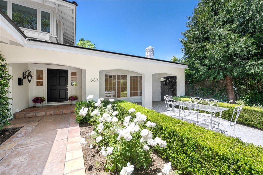 Don't miss this charming traditional Westlake Village home! Located on a cul de sac street, this winsome and inviting four bedroom two bath home offers nothing but potential, a blank palette to make it your own. Tastefully updated with traditional wainscot paneling and crown moldings, this home features a formal step down living room with fireplace that looks to the private lush front garden area through its large front window. Large step down dining room also is embellished with wainscoting and a large window allowing the backyard flowers to accent the dining space. Recently updated gleaming white kitchen has large center island equipped with large drawer storage, granite countertops, white subway tile backsplash, stainless steel appliances and double door pantry. Separate family room is flooded with natural light from the beautiful open paned french doors letting views of the green garden pour in. This floor plan is versatile with options for either an upstairs or downstairs primary bedroom. Downstairs bedroom has an attached crisp white updated bath and large wardrobe closet offering both privacy and comfort. Upstairs features three spacious bedrooms and large updated hall bath. Freshly painted, newer recessed lighting throughout, newer windows and doors. Newer roof, newer Solar System owned outright and three car garage. Nearby greenbelt, club house and swimmers pool, spa are perfect for summer entertaining. Conejo Valley Schools! This home is turnkey, but also has so much additional potential and it's just waiting to become yours!
