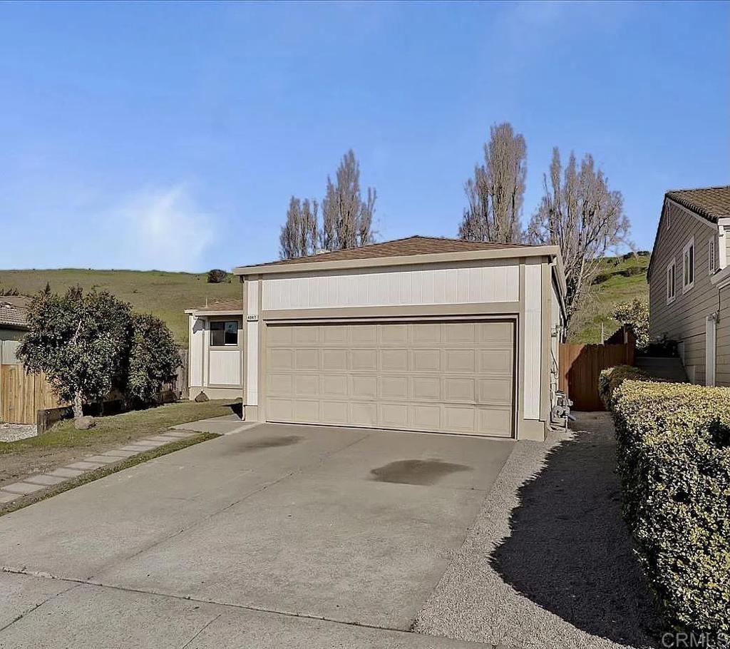 Distressed Sale in foreclosure needs offer asap - don't miss out on a great deal in a quiet location! Charming single-story hillside retreat in desirable El Sobrante neighborhood! This 3-bed, 2-bath home features 1,449 sq. ft. of living space with stunning views and a tranquil atmosphere. Updated kitchen, refreshed bathrooms, laminate flooring, and newer windows create a bright and airy interior. Low-maintenance landscaping, no neighbor behind and a 2-car attached garage add to the appeal. Enjoy quiet neighborhood living with easy access to public transportation, shopping, and freeways. Perfect for those seeking a peaceful retreat with modern amenities. Subject to bank approval of short-sale.