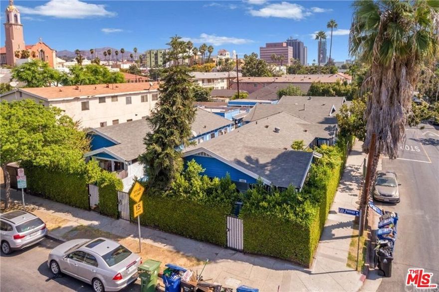 Hollywood!! Cute bungalows style 10 units Apartment in a unique garden setting in the heart of high rent-demand Hollywood. 1 Bed, 1 Bath Unit is updated. New Paint, New Kitchen cabinet, Ceiling fan.  Each separately metered. Great commuter location and a short walk to Hollywood and Vine Metro Station. Walking distance to restaurants and local nightlife. Secured perimeter gate helps make grounds safe for children's play. Quiet street. Pleasant neighborhood.
