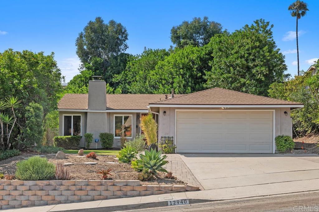 Beautiful single level Rancho Penasquitos home located on a quiet street in a great neighborhood. Kitchen and bathrooms have been tastefully updated and the home offers an open floor plan that receives an abundance of natural light. The spacious living area is ideal for gatherings with a seamless flow to the low maintenance outdoor space. Home is equipped with paid solar, dual pane windows, level 2 EV charger and central AC for efficient and comfortable living. Residing in San Diego's most sought-after Poway School District, this home is perfect for families or anyone who enjoys hiking, mountain biking or relaxing at the neighborhood park. Walk to Views West Park, Trans County Trail and Penasquitos Canyon Preserve all of which enable a healthy and active lifestyle. The grounds are enhanced by mature naval orange, a mission fig and finger lime trees. Enjoy coastal breezes along with the convenience of easy freeway access straight to the beach, close shopping and excellent schools. Delight in the quality of life you deserve and explore all that Rancho Penasquitos has to offer. Are you the outdoorsy type? Discover the wide variety of fun activities found within Black Mountain Open Space Park, Canyonside Community Park, Rancho Penasquitos Dog Park, Rancho Penasquitos Skate Park and so much more! Equipment: Dryer,Garage Door Opener, Range/Oven, Washer, Water Filtration Sewer: Sewer Connected Topography: LL,GSL