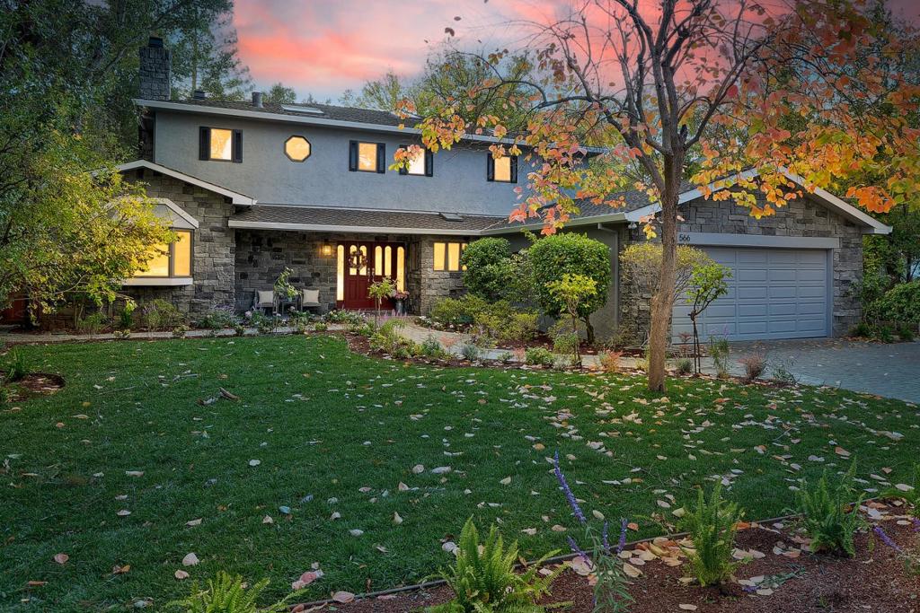 Nestled on one of the most desired streets in North Los Altos, this gorgeous (3,610 +/- sf) timeless elegant estate has open floor plan in exq detail! 5 spacious bedrooms, incl office, 3 prim stes w/walk-in closets, incl 1 downstairs & 4.5 designer baths on park-like almost half acre lot! Enjoy cooking in the updated kitchen w/granite counters. Rebuilt 1999 & boasts a 3,000-bottle wine cellar, which is ideal for entertaining! Upgrades incl 75-gallon WH, new shower doors, new sewer line, new fences, seismic upgrade, closet org, Anderson window & doors, 2-zone furnaces & upgraded elec panel! Located close to top Los Altos schools & all easy commutes! Perfect for a couple downsizing or a growing family! Top ranked schools: Santa Rita, Egan Middle & Los Altos High!