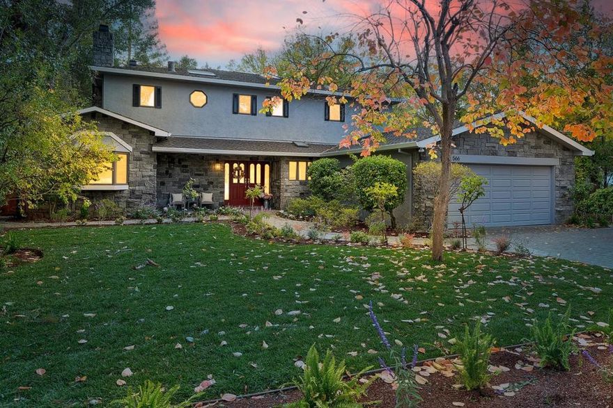 Nestled on one of the most desired streets in North Los Altos, this gorgeous (3,610 +/- sf) timeless elegant estate has open floor plan in exq detail! 5 spacious bedrooms, incl office, 3 prim stes w/walk-in closets, incl 1 downstairs & 4.5 designer baths on park-like almost half acre lot! Enjoy cooking in the updated kitchen w/granite counters. Rebuilt 1999 & boasts a 3,000-bottle wine cellar, which is ideal for entertaining! Upgrades incl 75-gallon WH, new shower doors, new sewer line, new fences, seismic upgrade, closet org, Anderson window & doors, 2-zone furnaces & upgraded elec panel! Located close to top Los Altos schools & all easy commutes! Perfect for a couple downsizing or a growing family! Top ranked schools: Santa Rita, Egan Middle & Los Altos High!