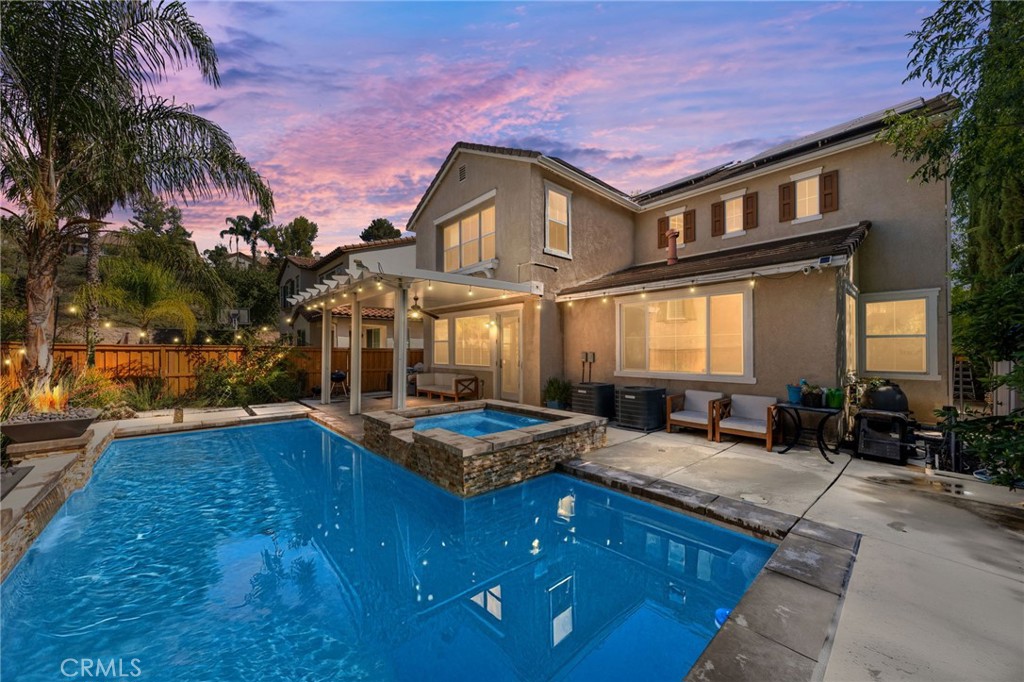 Welcome to your dream home — a rare 4-bedroom, 4-full-bath beauty perfectly tucked away on a quiet cul-de-sac in Wolf Creek, one of Temecula’s most desirable neighborhoods. From the moment you arrive, you’ll feel the pride of ownership and attention to detail that make this home truly one of a kind.
Step inside to a bright, open layout with hardwood floors, a cozy fireplace, and tons of natural sunlight pouring in through large windows that frame beautiful mountain views. The updated kitchen features an oversized quartz island and premium finishes, ideal for entertaining or enjoying family dinners in style. Each bedroom has its own full bathroom, offering comfort and privacy — perfect for guests or multi-generational living.
Step outside to your backyard oasis, complete with a custom pool (built in 2021) featuring stunning fire bowls — the ultimate spot for relaxing or hosting unforgettable gatherings. The home is powered by solar panels and two Tesla Powerwall batteries, providing energy efficiency, reliability, and peace of mind year-round.
Located off the 15 Freeway, near Pechanga Resort & Casino, Temecula Wine Country, and Old Town Temecula, you’ll love the convenience of nearby shopping, restaurants, and entertainment. The beautiful Wolf Creek community offers sidewalks, streetlights, and parks, perfect for evening strolls or family fun.
This home will not last long — priced to sell! Don’t miss your chance to own this rare gem in one of Temecula’s most sought-after neighborhoods. Schedule your private showing today!