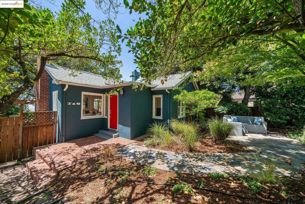 Welcome to 716 Cragmont Avenue, a beautifully appointed home tucked into the tranquil heart of the Berkeley Hills. Offering 2,135 square feet of sunlit living space, this charming residence features four spacious bedrooms and three thoughtfully updated bathrooms, including two primary suites—a rare and desirable find. Step inside to soaring high ceilings and rich wood floors that set a warm, sophisticated tone. The inviting living room, complete with a cozy fireplace, flows seamlessly into an open-concept kitchen—designed for both everyday comfort and effortless entertaining. A standout feature is the atrium-style family room, bathed in natural light and perfectly positioned to capture lush green vistas, creating a peaceful indoor-outdoor connection. Outside, the mature landscaping and private garden space offer a serene backdrop for relaxation, gardening, or al fresco dining. Modern comforts include forced-air heating, a washer and dryer, and ample room to spread out and live with ease. All of this is set in a terrific location—close to hiking trails, local cafes, and the best of North Berkeley.