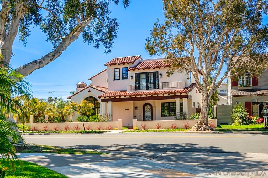 **For June-2025 Only**Newer 2019 Custom Home! 2 Blocks to Coronado Beach! Open Floor plan, 4bed/3.5 Bath. 2nd Master Bedroom on ground level, Custom Cabinetry, Hardwood & Tile floors, Covered Patio Deck with Outdoor Living Space including Widescreen TV & BBQ Grill, 2 Large Disappearing Glass Sliding Doors to backyard- Great for Entertaining! Upstairs sitting Area overlooking yard, Large Fountain feature, Roof Deck with Ocean Views & Gas Firepit. Easy access to Beach, Sunset Park, Restaurants & Shops. Not available for long term rentals.