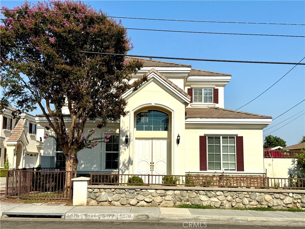 Well maintained quality-built Mediterranean PUD with front yard in the peaceful neighborhood in Temple City…..Double door entry to a spacious foyer with high ceiling and chandelier.....A roomy, neatly arranged living room with abundance of natural light…..The formal dining room opens to a tidy, easy-care side yard …..Generously sized kitchen…..One bedroom with a 3/4 bath located on the first floor.....Spacious and bright master suites with 9 ft ceiling, walk in closet.....Master bath with dual sink, jacuzzi tub and separate shower.....Plus another 2 well-sized bedrooms share a full bath.....Attached two-car garage with designated laundry area.....Conveniently located with outstanding access to restaurants, supermarkets and everyday amenities.