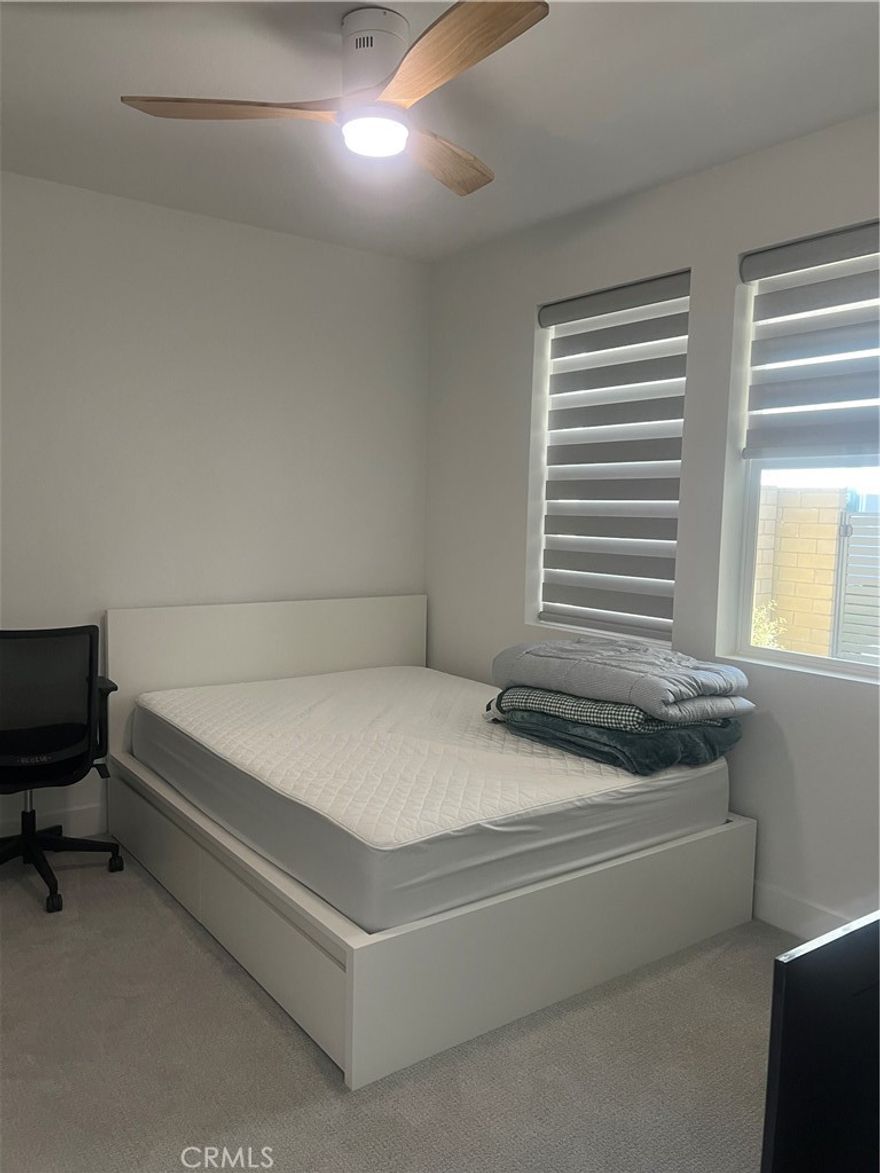 BRAND NEW – Private First-Floor 1 Bed / 1 Bath in Great Park. Welcome to your brand-new private one-bedroom, one-bathroom suite located on the first floor of a beautiful home in Luna Park, part of the highly desirable Great Park Neighborhood. This suite is furnished with a new bed and desk for both comfort and functionality. The homeowner resides upstairs and is open to sharing the garage, kitchen, and laundry room.  Enjoy access to resort-style community amenities, including Swimming pools, a clubhouse, and multi-use trails.  Located just minutes from one of the biggest parks in Irvine and close to freeways for a convenient commute to surrounding areas.