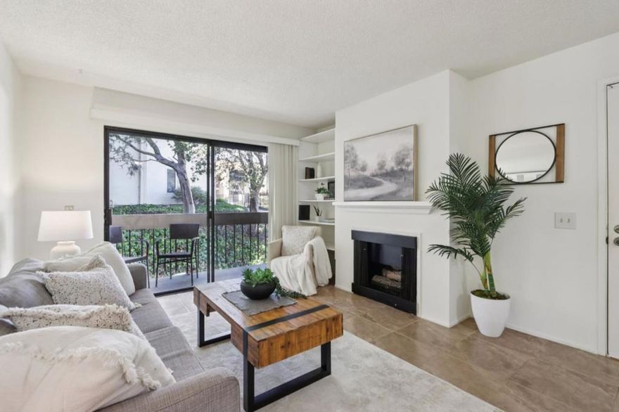 Welcome to your charming Monterey retreat! This inviting 1-bedroom, 1-bath condo with a bonus room/office is perfectly situated on the second floor, offering peaceful treetop views that feel straight out of a fairytale. Step out onto your private deck to enjoy beautiful sunsets framed by serene greenery, or spend the day lounging by the pool. On cooler nights, cozy up next to your gaslit fireplace for a relaxing evening at home. Thoughtfully located just minutes from Del Monte Shopping Center, Highway 1 access, and all that Monterey has to offer. Additional features include assigned garage parking and a spacious shared laundry facility in the garage. This is coastal California living at its best- peaceful, convenient, and full of charm.