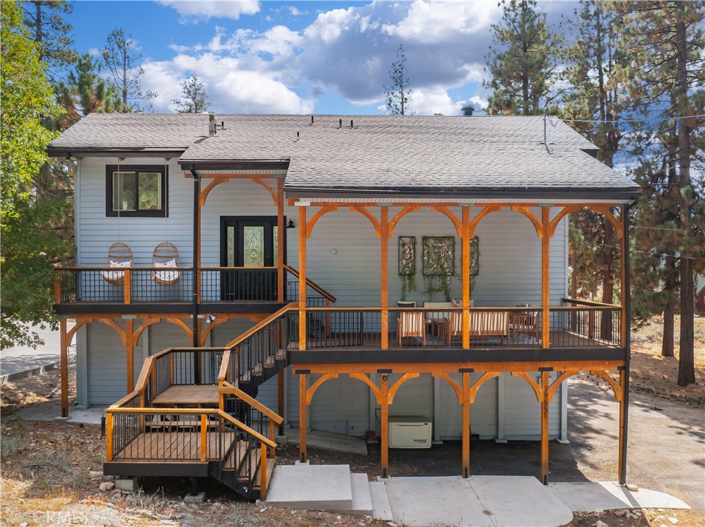 Location, Location, Location, Motivated Seller !!! Welcome to this delightful cosmetic located in the excellent neighborhood of Big bear Lake area, Move in condition, offering an abundance of charm and potential. * * * * * * *A rare gem that boasts incredible lake views from EVERY room in the house, along with easy access to a multitude of outdoor activities, including some of the best hiking trails, off road tracks, the lake, and Captain John's Marina. The current owners operate the house as a short-term rental business at Airbnb. The Big Bear Lake Lodge is being sold turnkey & fully-furnished. Whether you're a boater, fisherman, hiker, or simply seeking a tranquil retreat, this property offers the perfect blend of convenience and relaxation. The interior of the home is equally impressive, featuring tasteful decor, modern amenities, and a layout that maximizes space and natural light. The main living area is the perfect space for entertaining guests, complete with a cozy fireplace and ample seating. The gourmet kitchen is fully equipped and perfect for whipping up hot meals and beverages to be enjoyed with loved ones while watching the snow fall. This property includes expansive outdoor spaces, with several large decks that provide the ideal setting for barbecues, al fresco dining, and relaxing in the California sunshine on warm summer days. The fenced backyard features a full sized bocce ball court along with an eight person spa. With its breathtaking views, convenient location, and luxurious amenities, this home is truly a one-of-a-kind property that must be seen to be fully appreciated. ** must see it to appreciate. Is the perfect place, Let's make it to your dream home!