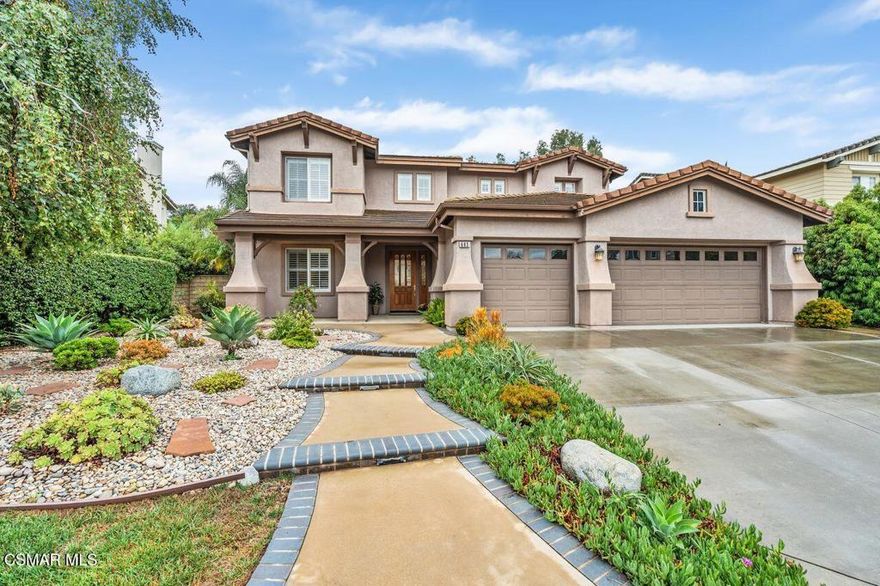 Premium Lot with Views, Space & Style!!! - Welcome to this exceptional residence situated on a premium lot in the prestigious Dos Vientos community, ideally located in the highly desirable Treasures neighborhood. This spacious and beautifully upgraded home offers 4 large bedrooms, 4 baths including a downstairs en-suite, plus a flexible bonus room that can serve as a 5th bedroom, home office, or media space. This home is designed for both comfort and style. Step into a grand entryway that flows into a formal living room and elegant dining room, ideal for entertaining. The partial open-concept layout connects the updated kitchen-featuring stainless steel appliances--to a welcoming family room with a cozy fireplace. Shutters throughout add timeless charm and privacy, while recessed lighting enhances the ambiance. The expansive primary suite includes a large bathroom and walk-in closet and offers stunning views of the surrounding open space, creating a peaceful retreat. A three-car finished garage with built-in cabinetry and shelving provides ample storage and workspace. Step outside to a private and spacious entertainer's backyard, complete with a custom plunge-style pool/spa with a waterfall feature, covered patio, built-in BBQ with refrigerator, and a fire pit. The low-maintenance, water-wise landscaping ensures year-round beauty and ease.