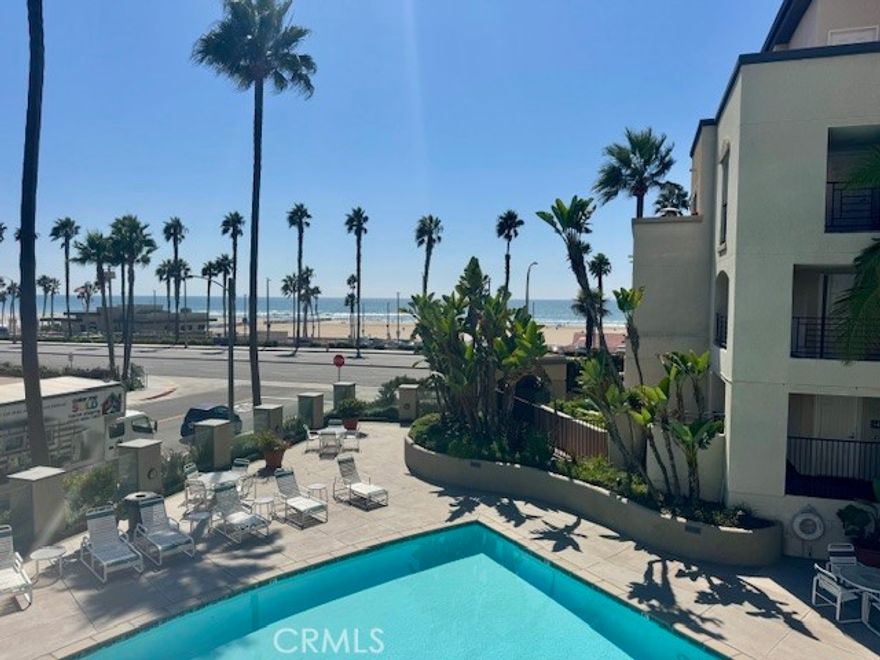 Live the ultimate Surf City USA lifestyle! Located on Pacific Coast Highway in the iconic Pier Colony Community, this fully remodeled and furnished 1 bed, 1.25 bath condo puts you steps from Huntington Beach Pier, the board walk, Pacific City, and Main Street’s vibrant shops and restaurants.



The bright and open layout features a modern kitchen with Viking appliances, stylish cabinetry, and seamless flow into the living room. Relax on your private balcony with peek-a-boo ocean views and the cool coastal breezes. Experience the Lutron Caseta smart lighting and elegant crown molding with mood accents. 



Unwind in the spa-inspired bath with dual sinks, soaking tub, and walk-in jetted shower. With in-unit laundry, walk-in closet, convenience meets comfort. 

A modern gas fireplace and portable 9,500 BTU A/C provide year-round comfort

Enjoy two secured parking spaces, private storage, and guest parking. Indulge in Pier Colony’s resort amenities—saltwater pool, spa, gym, clubhouse, and ocean-view deck.



Surf, bike, stroll the boardwalk, or soak up endless sunsets and hundreds of walking-distance restaurants, shops and local HB Vibes—this home makes every day feel like a vacation. Don't miss out on this iconic Surf City Condo!!
