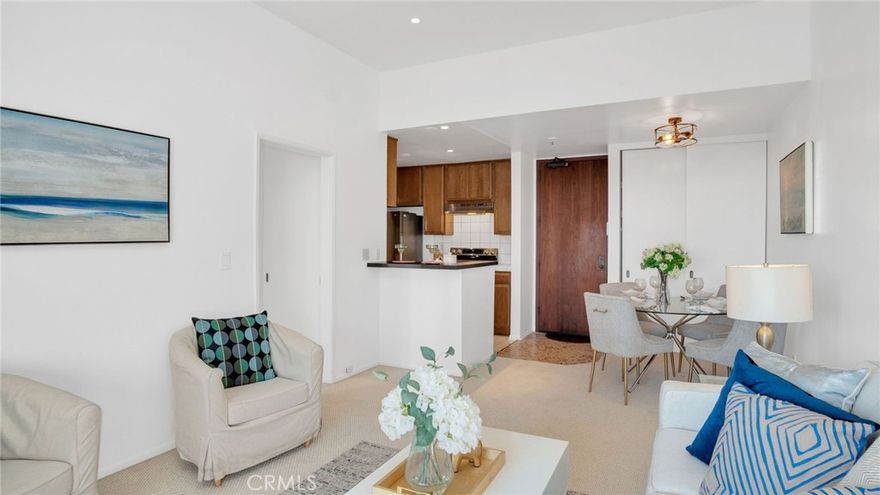 Welcome to Tokyo Villa in the heart of Downtown Los Angeles’ vibrant Little Tokyo! This freshly painted 1-bedroom, 1-bath condo offers 645 Sq ft of thoughtfully designed living space. The spacious layout features a comfortable living room with direct access to a private patio with city views, a bright dining area with a storage closet, and a walk-in laundry room with stackable washer/dryer hookups conveniently located off the kitchen.

The bedroom is generously sized, and the bathroom is updated with a walk-in shower and a modern bidet toilet. Additional highlights include ample closet space in the hallway and throughout the unit, creating both function and comfort.

Tokyo Villa is a sought-after community with exceptional amenities: enjoy a fitness center, dry sauna, jacuzzi, and secure, controlled-access parking. Residents also love spending time in the center courtyard, a tranquil outdoor retreat complete with a koi pond and peaceful sitting areas.

Located in a prime DTLA location, you’ll be steps away from shops, dining, entertainment, and cultural attractions. This move-in ready condo is a fantastic opportunity to own in one of Los Angeles’ most historic and exciting neighborhoods.