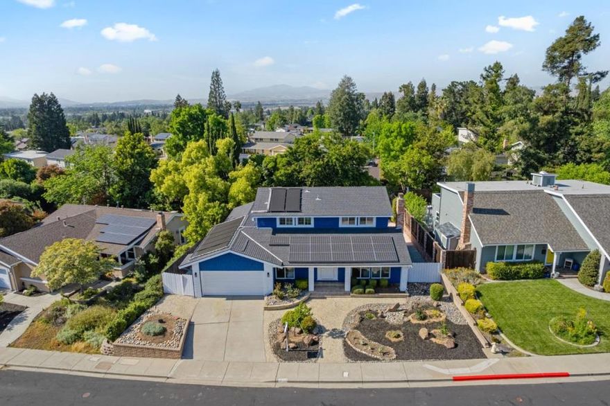 Welcome to 1193 Vintner Way, Pleasanton. Step into this fully renovated showpiece where timeless design meets high-end functionality. Nestled in one of Pleasanton's most sought-after neighborhoods, this stunning home features a newly painted navy blue and white exterior, giving it a standout curb appeal with a modern farmhouse aesthetic. Inside, discover a spacious, light-filled layout with separate formal dining, living, and family rooms-perfect for both entertaining and everyday living. At the heart of the home is a chef's dream kitchen, outfitted with premium Bosch appliances, sleek cabinetry, and generous counter space designed for culinary creativity. The home offers a central HVAC system and split AC upstairs, ensuring year-round comfort. Step outside to your private backyard retreat and make the most of summer in a beautiful pool perfect for both fun and relaxation.  Enjoy the unbeatable location near the parks and green spaces, and benefit from the enrollment in Pleasanton's top-rated school district. This home offers the perfect balance of style, comfort, and location. Whether you're cooking in the gourmet kitchen, hosting guests in the elegant living spaces, or enjoying a relaxing day by the pool, 1193 Vintner Way invites you to live your best Pleasanton lifestyle.