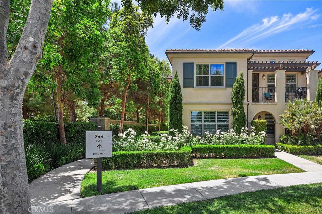 Nestled in the heart of the sought-after Cypress Village community awaits this beautifully upgraded tucked-away corner location home in the desirable community of Acacia in Cypress Village. Ideally located at the end of walk street, this lot offers privacy and a quiet spot for enjoying the California lifestyle.This popular and nicely upgraded open floor plan boasts SINGLE STORY living once you enter up the entry stairwell. This turnkey home boasts 1300 SF with two generous-sized bedrooms and two contemporary full bathrooms. The oversized primary has plenty of room for a sitting area and a California King bed. The walk in closet is perfect for an avid shopper. Highly Upgraded Kitchen boasts stainless steel appliances, smoky quartz countertops, shaker cabinets, under-cabinet lighting, and a convenient breakfast bar for your morning coffee or casual meals on the go! The primary bath is tastefully upgraded with an elegant glass enclosed shower and his and her master bath sinks. Additional highlights include epoxy-coated garage floors with built-ins, and a tankless water heater. Walk to Award winning Irvine schools, community parks and playgrounds. Easy access to toll-roads and freeways. Only minutes from Irvine's Great Park ice rink facilities, Orange Balloon landmark , and newly expanded outdoor Irvine Spectrum shopping and entertainment in the heart of Orange County! Welcome Home!