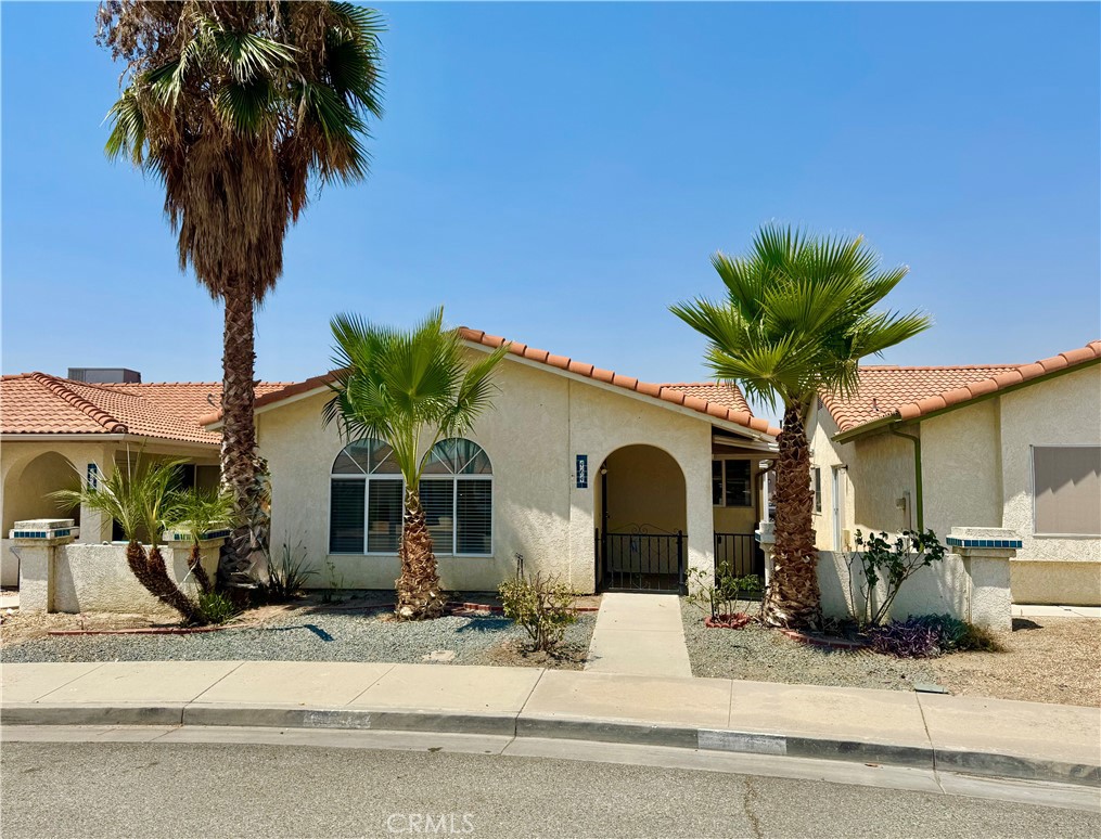 Charming single-story located in a great neighborhood of San Jacinto! No HOA! Upon entering you are welcomed by a spacious and inviting living area ideal for entertaining, hosting family gatherings, or enjoying cozy relaxation. Designed with privacy and practicality in mind, this home features two generously sized bedrooms, each with its own full bathroom. The open-concept design seamlessly connects the kitchen to a large family room, creating a warm and connected space. The kitchen is truly the heart of the home, offering plenty of storage, beautiful tile countertops and plenty of natural light from the surrounding windows. Plenty of parking and ample storage space with two car garage and attached enclosed patio. Perfect for morning coffee or weekend BBQs. Located in is close proximity to everything you need--local schools, shopping centers, parks, and dining are all just minutes away. Whether you're a first-time homebuyer, downsizing, or looking for a solid investment, this property offers unbeatable value in a location you'll love.